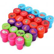 COOLBEE Animal Stamps Toy for Kids, 26Pcs Self Inking Stamps Party Favors Zoo Farm Stampers Birthday Gift Party Supplies Goodie Bag Prizes Classroom Rewards Filler Arts and Crafts for Kids